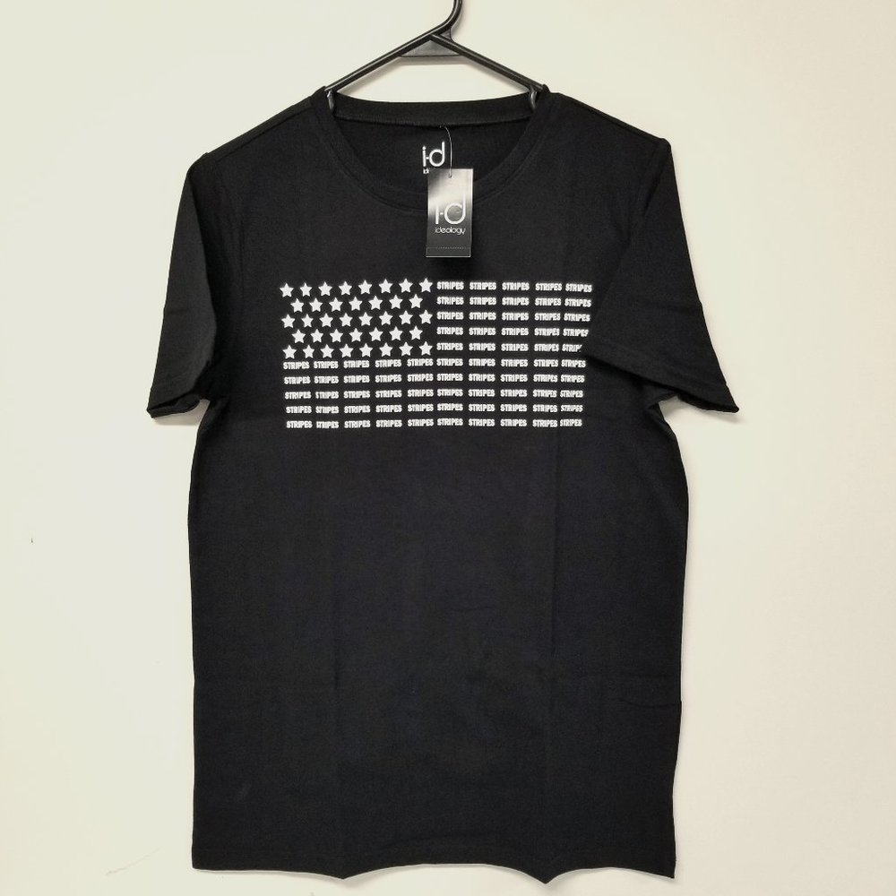 Macy's Ideology Flag Noir Graphic Tee Boys NWT